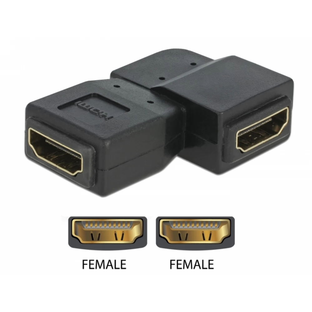 DELOCK HDMI Toldó Fekete 3cm 65078