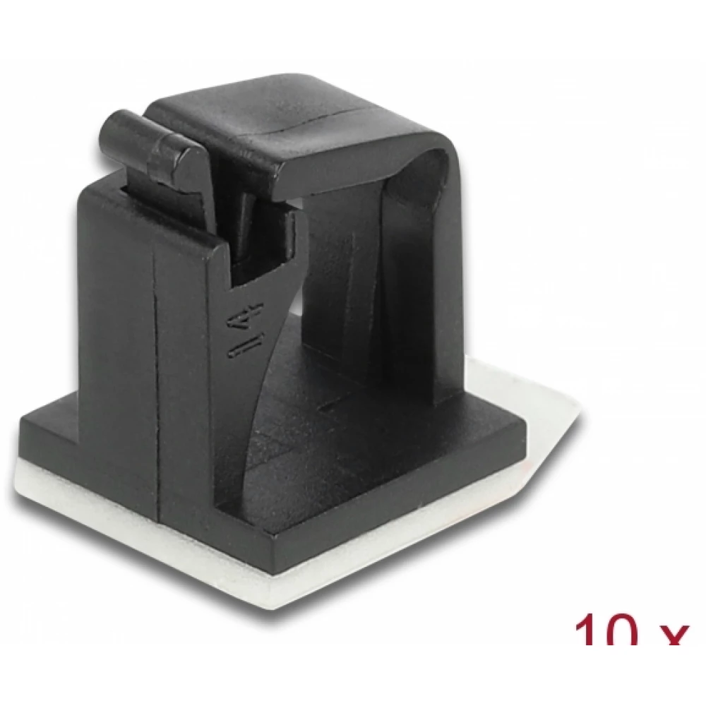 DELOCK Kábelrendező Fekete 1cm 60247