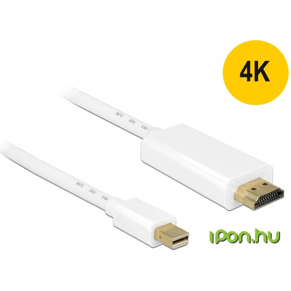 DELOCK Mini DisplayPort HDMI Átalakító Fehér 2m 83707
