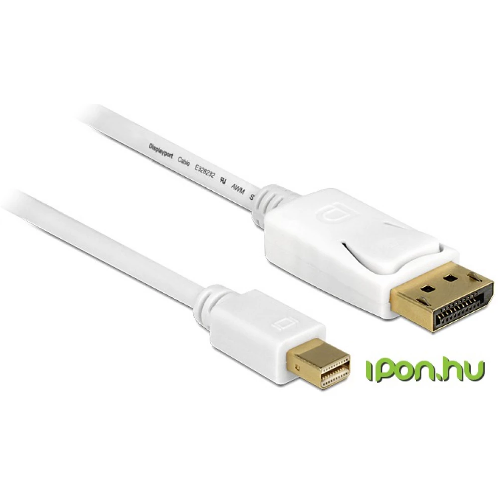 DELOCK Mini DisplayPort Átalakító Fehér 2m 83482