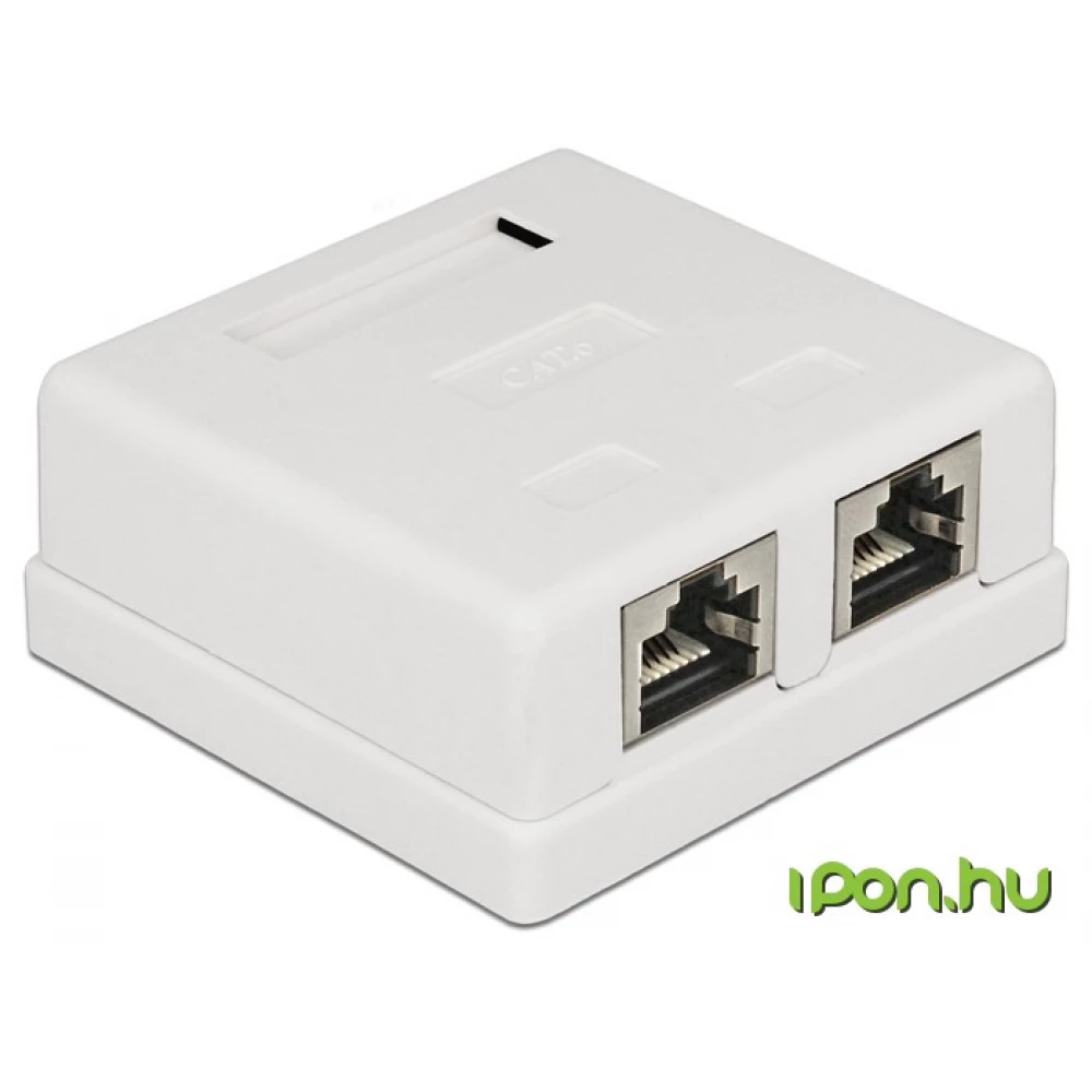 DELOCK Modular Wall Outlet 2 Port Cat.6 86269