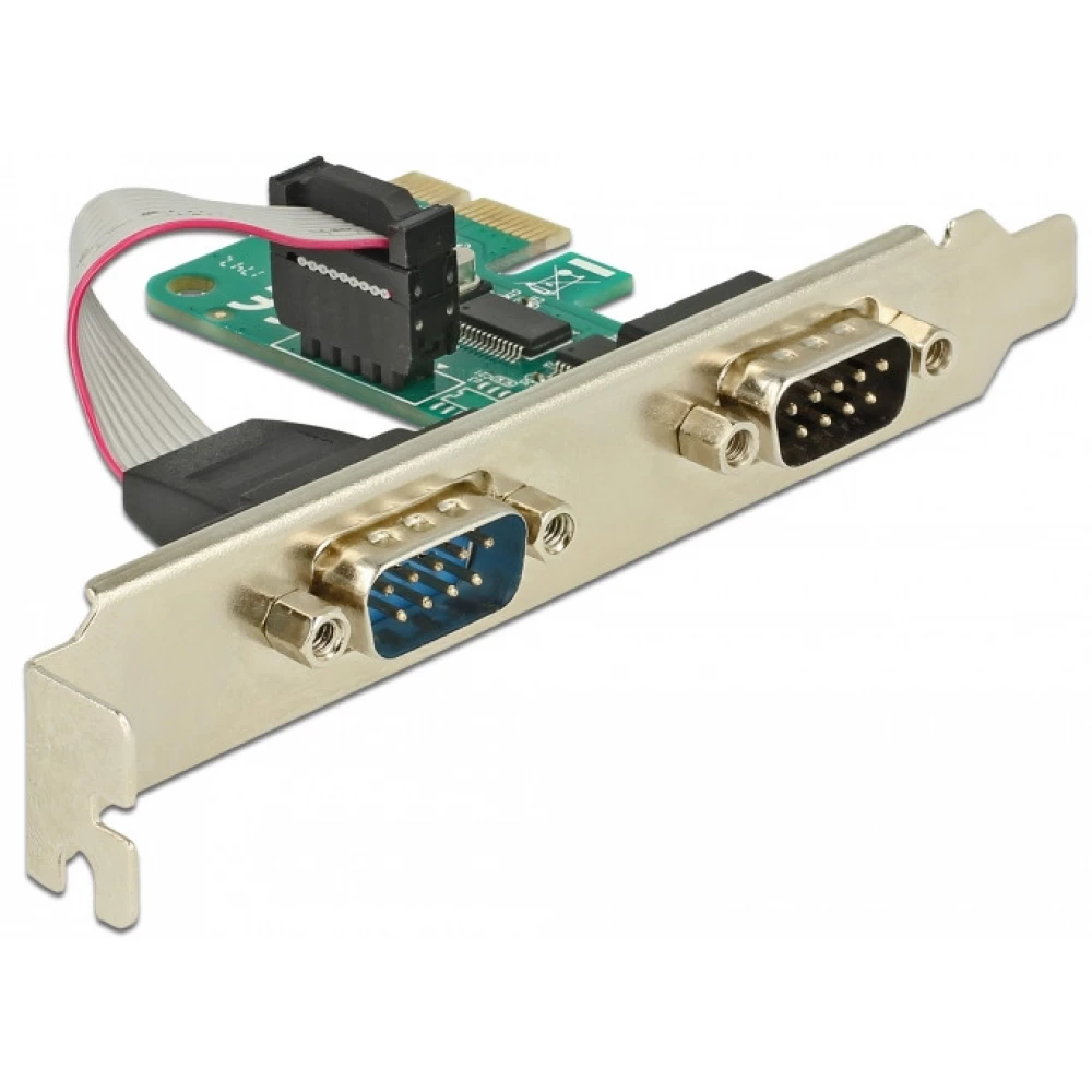 DELOCK PCI Express-kártya - 2 x Soros RS-232 v2