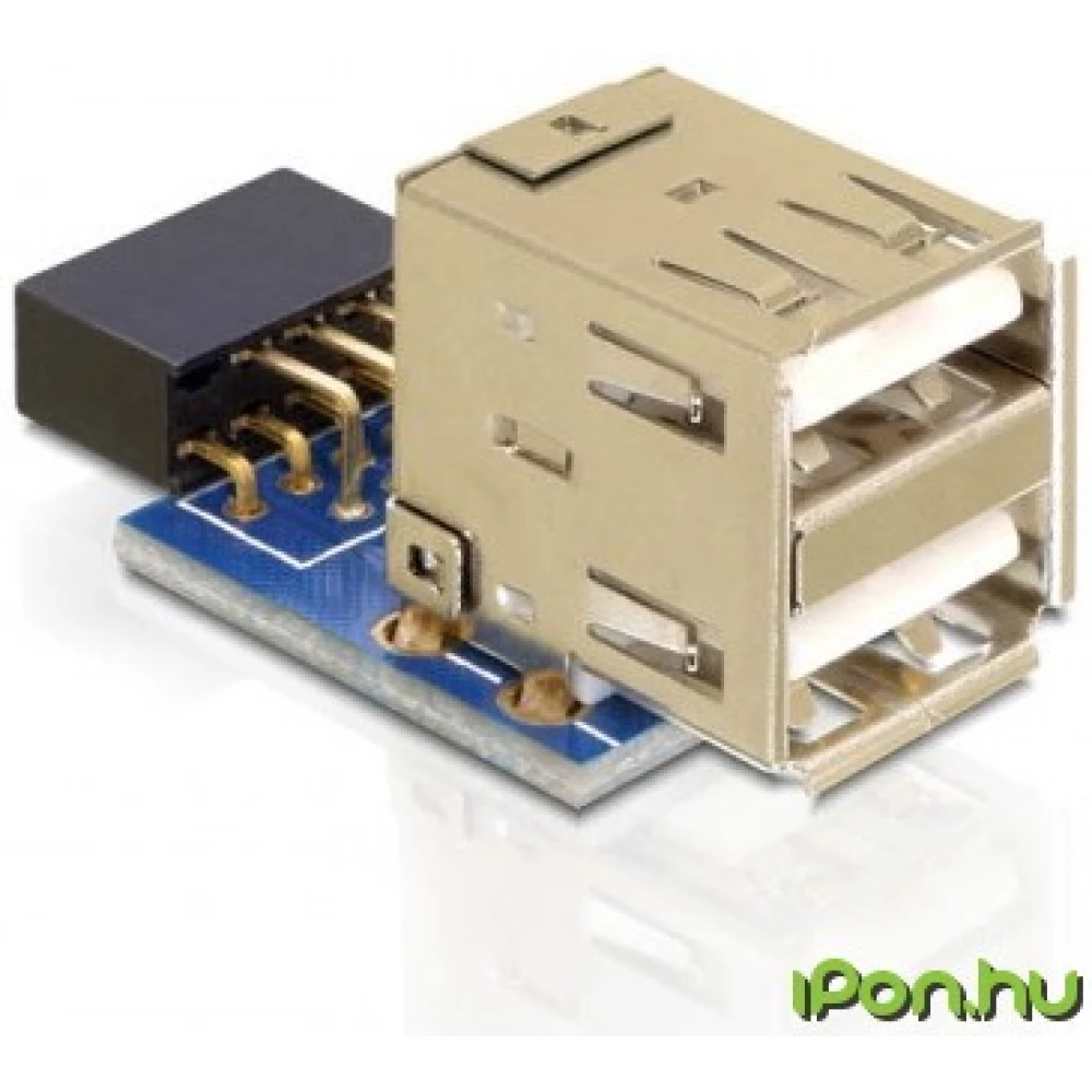 DELOCK Pin header USB Csatlakozó Ezüst 4cm 41825