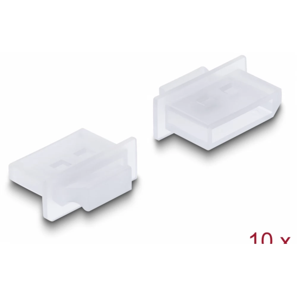 DELOCK Porvédő DisplayPort típusú kimenethez fogantyúval 10 db áttetsző