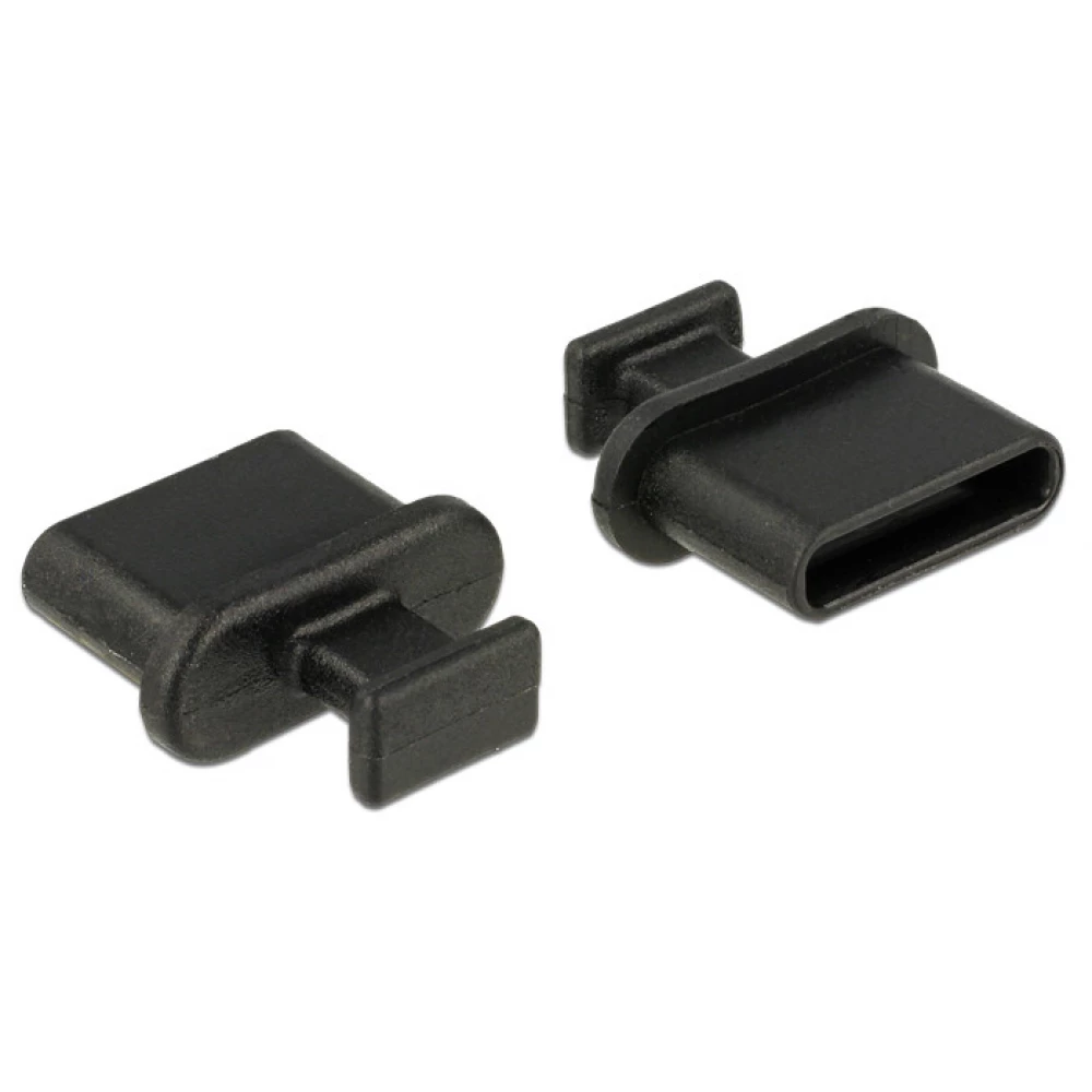 DELOCK Porvédő USB-C típusú kimenethez fogantyúval 10 db fekete