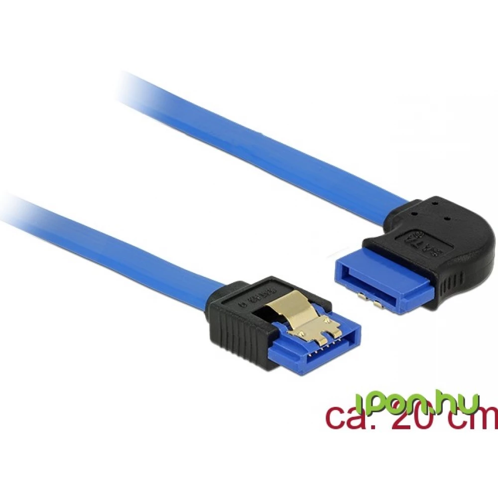 DELOCK SATA Összekötő Kék 20cm 84989