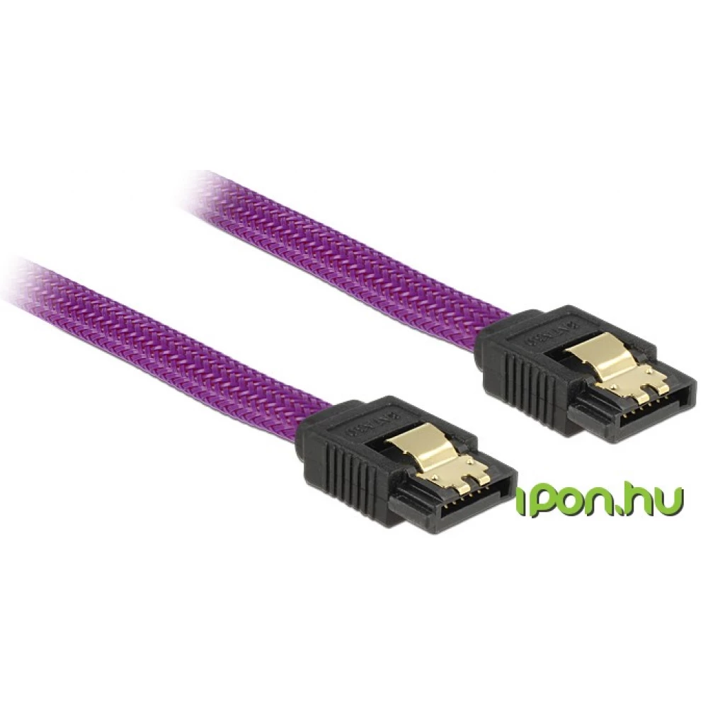 DELOCK SATA Összekötő Lila 1m 83692