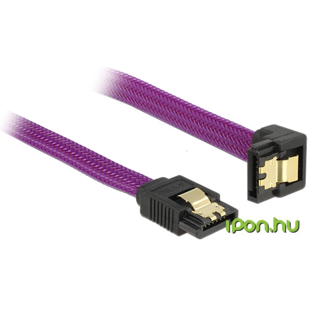DELOCK SATA Összekötő Lila 30cm 83695