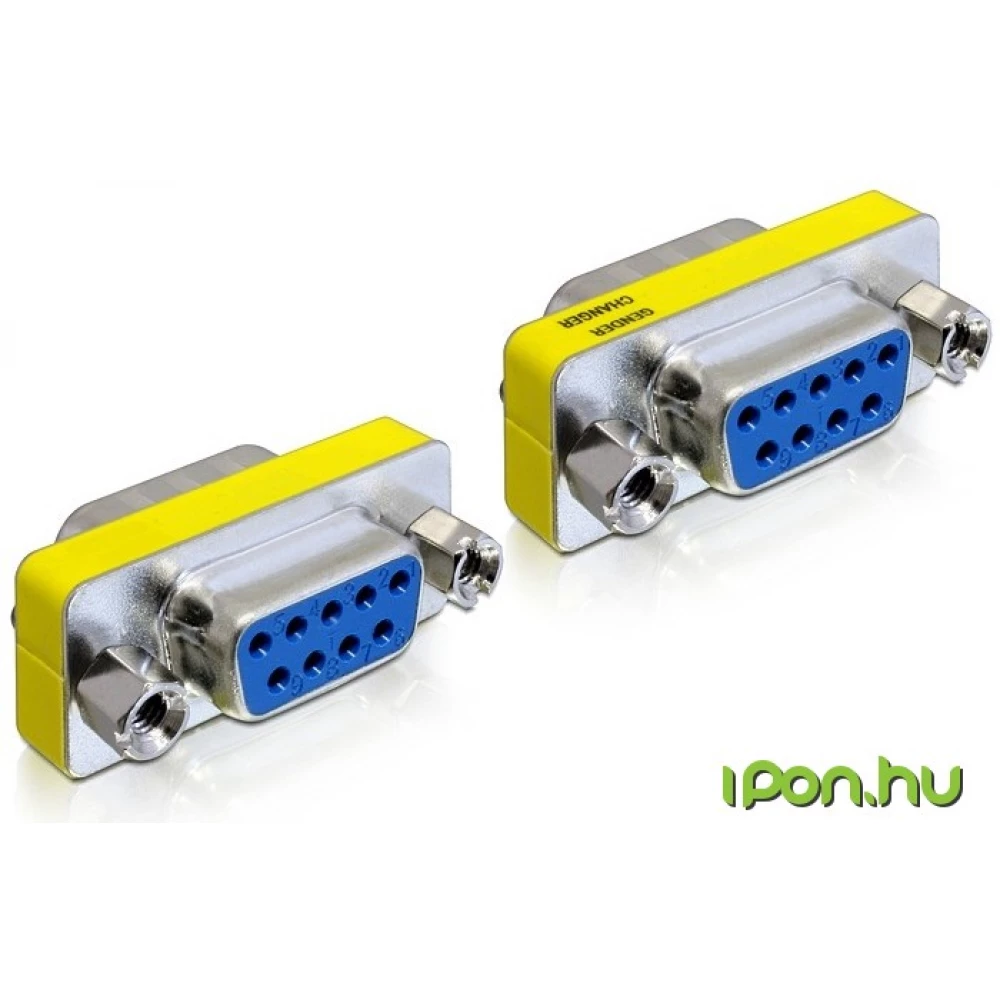 DELOCK Sub-D9 Toldó Ezüst 3cm 65008