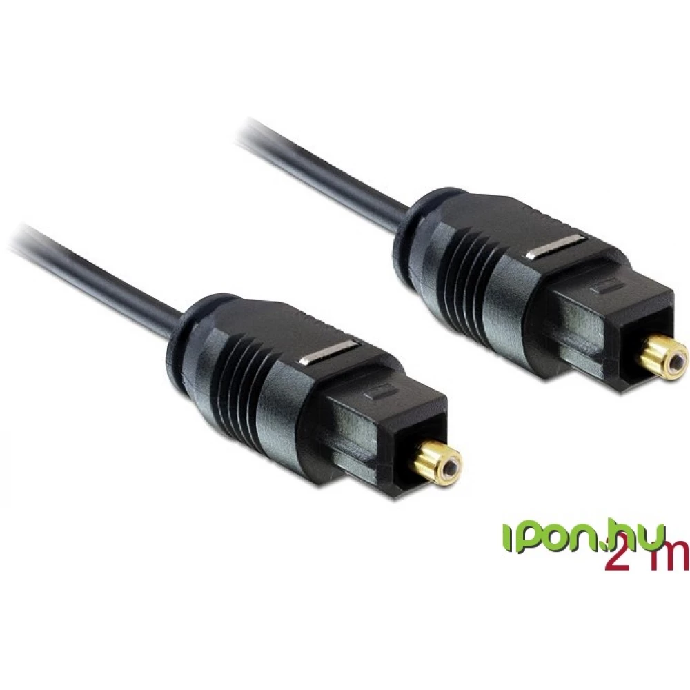 DELOCK Toslink Összekötő Fekete 2m 82880