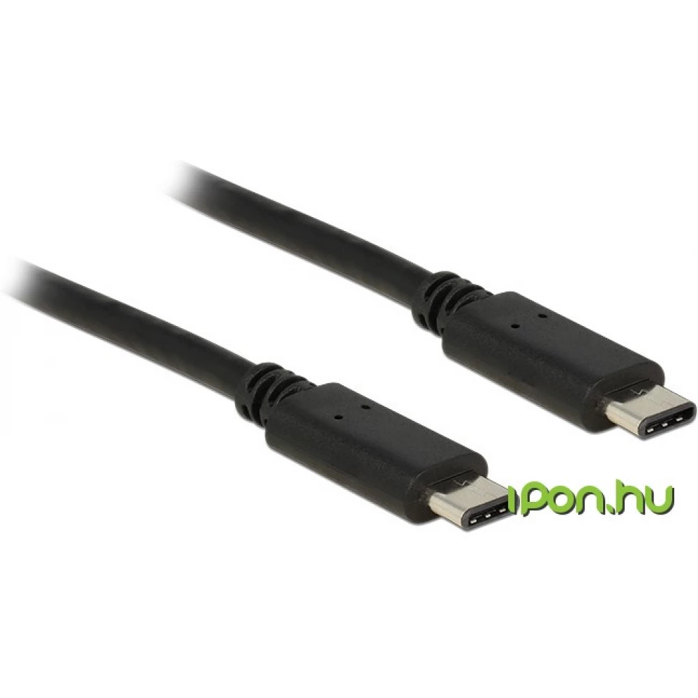 DELOCK USB 2.0 Type C Összekötő Fekete 1m 83673