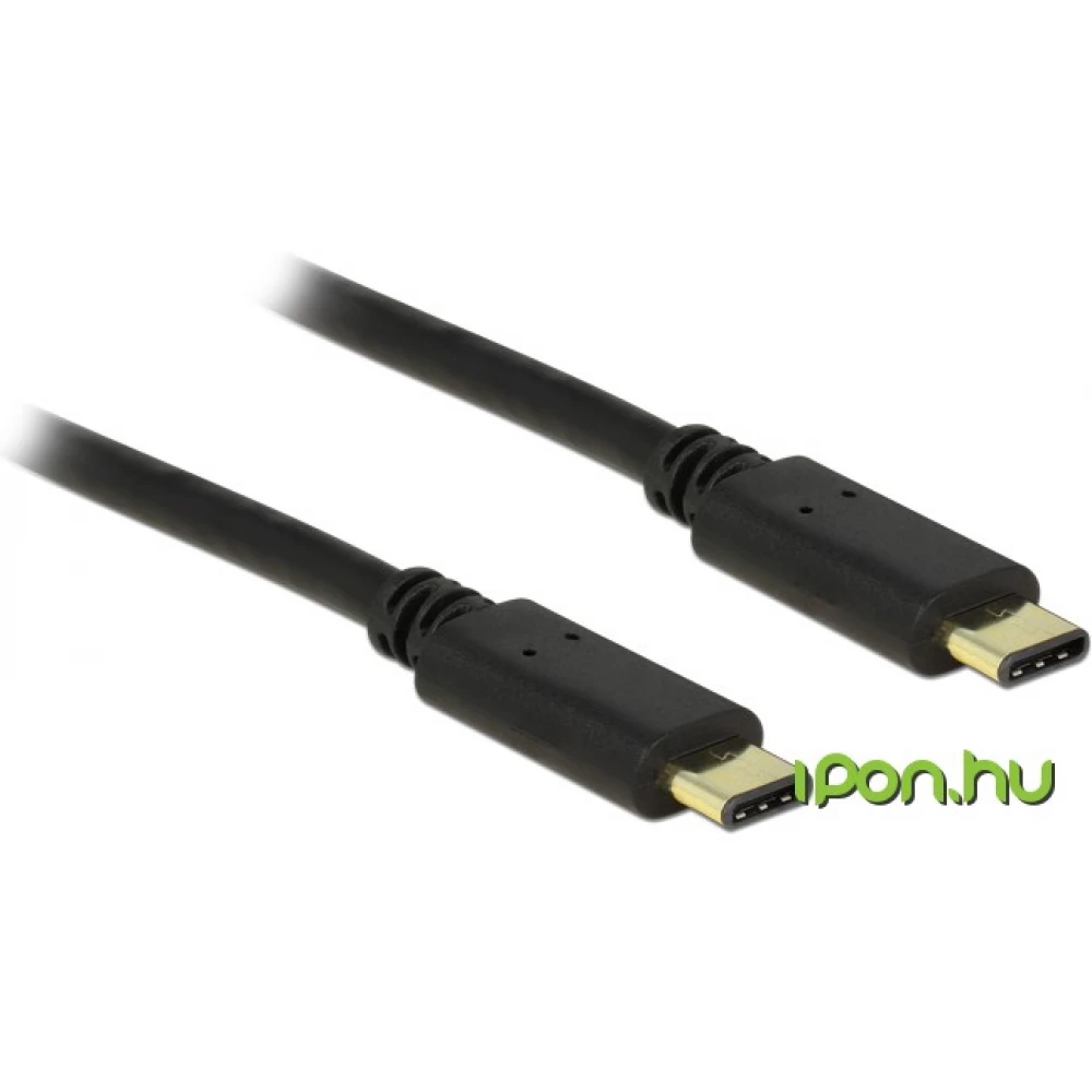 DELOCK USB 2.0 Type C Összekötő Fekete 2m 83332