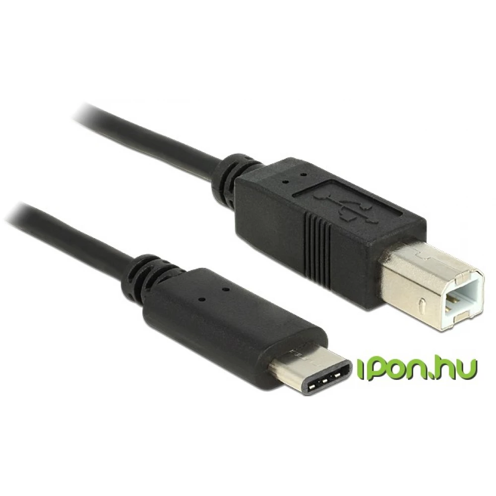 DELOCK USB 2.0 Type C USB Átalakító Fekete 1m 83601