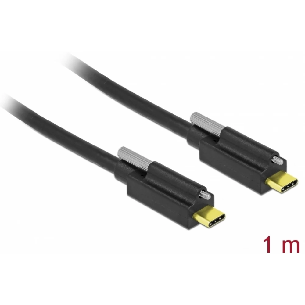 DELOCK USB 3.1 Type C Összekötő Fekete 1m 83719