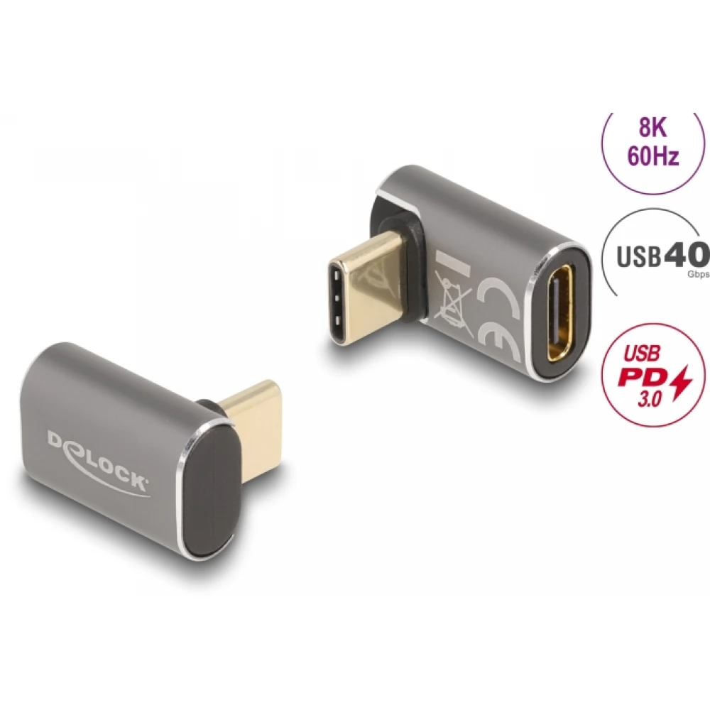 DELOCK USB 3.2 Type C Toldó Antracit 3cm 60054
