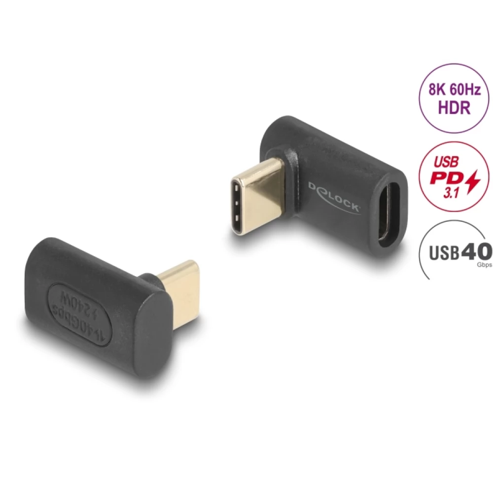 DELOCK USB 4.0 Type C Toldó Antracit 2cm 60246