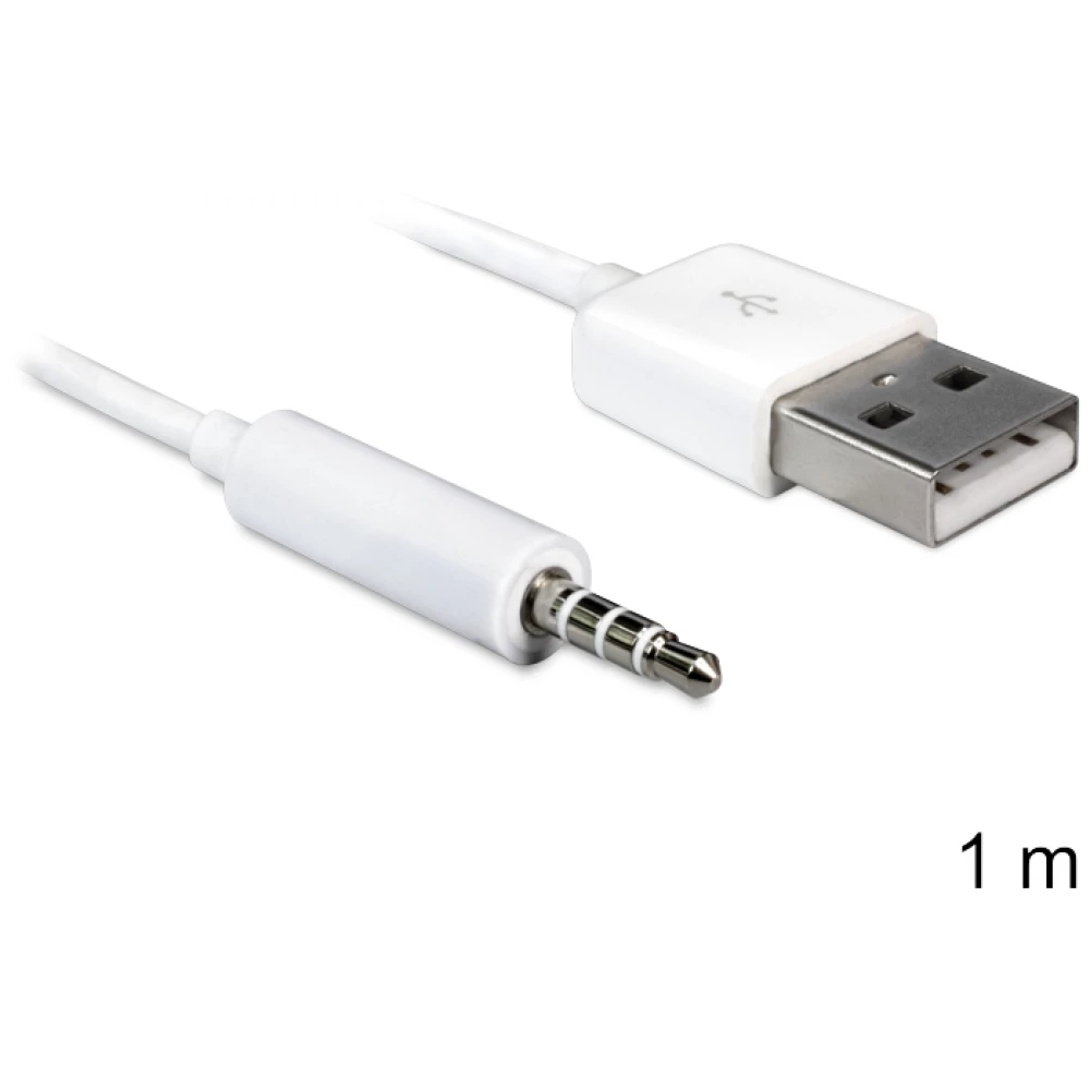 DELOCK USB Jack Átalakító Fehér 1m 83182