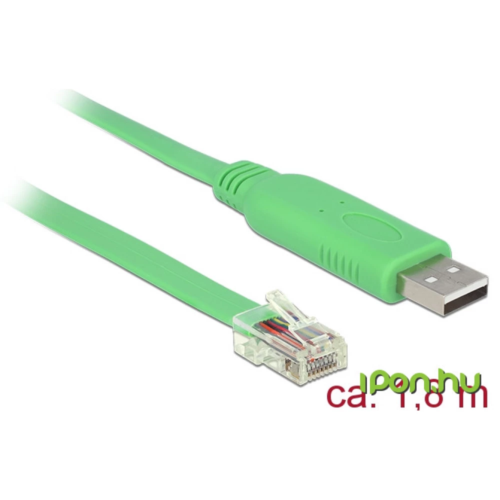 DELOCK USB Soros Átalakító Zöld 1.8m 62960