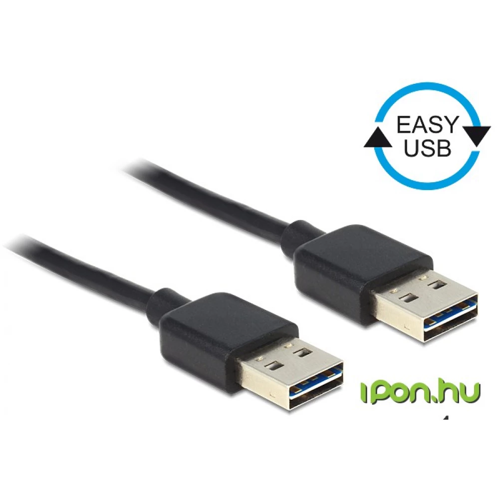 DELOCK USB Összekötő Fekete 1m 83460