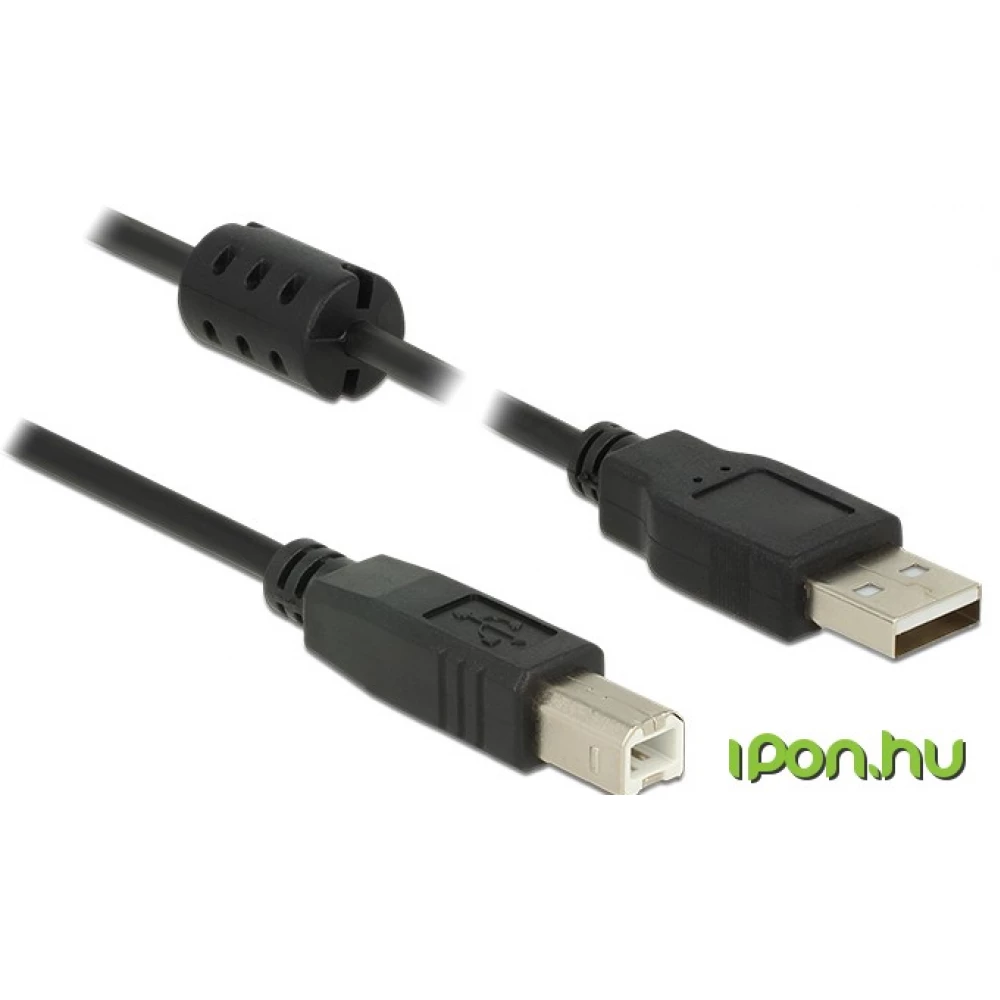 DELOCK USB Összekötő Fekete 1m 84898