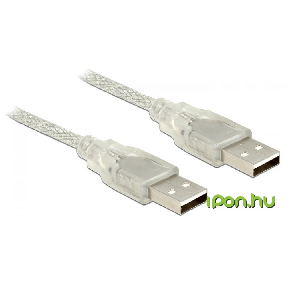DELOCK USB Összekötő Átlátszó 2m 83889