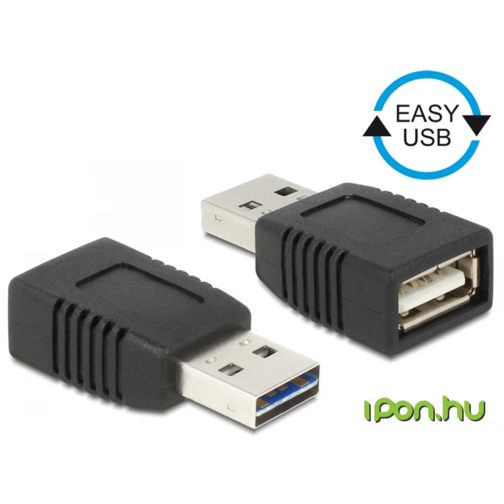 DELOCK USB Átalakító Fekete 4cm 65520