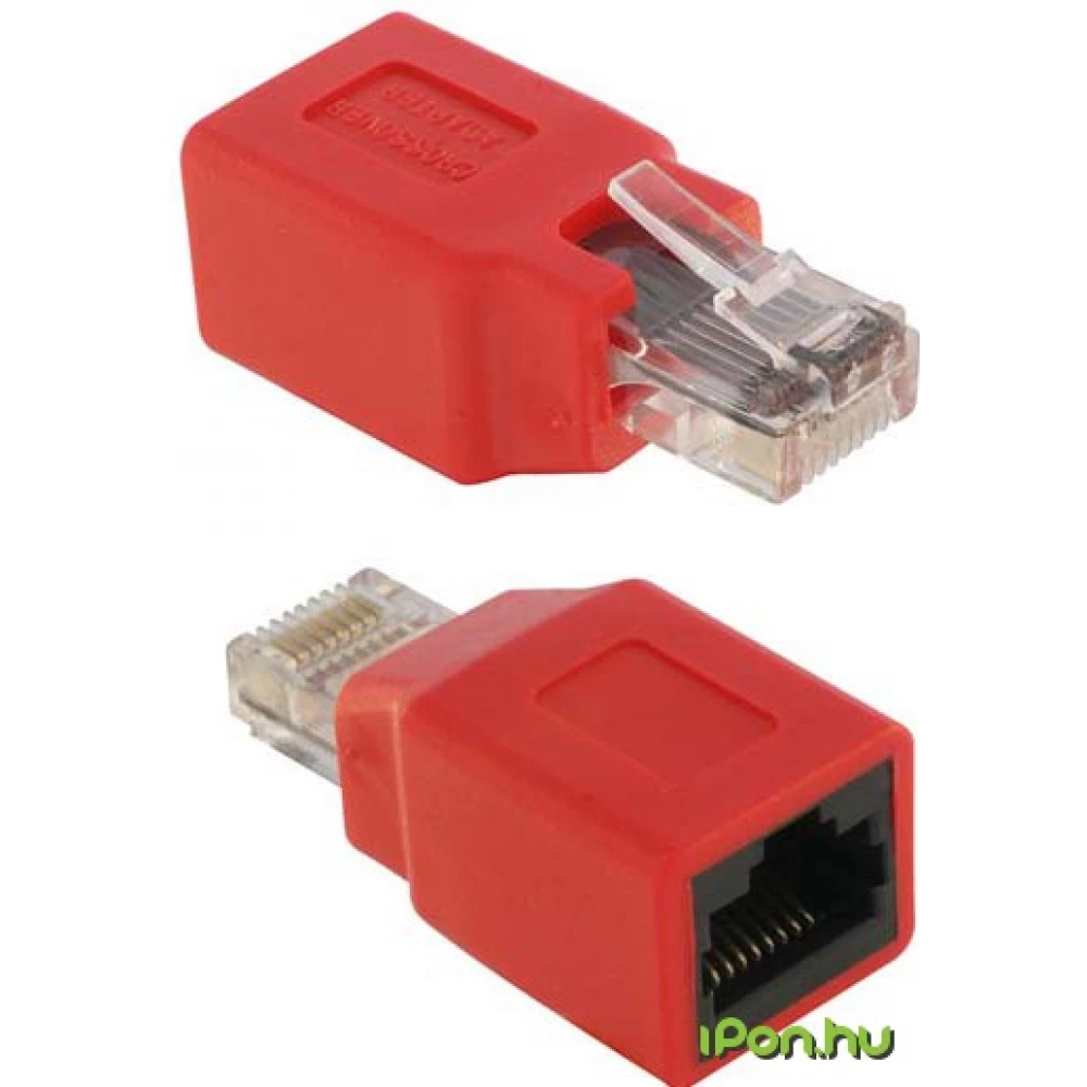 DELOCK UTP Toldó Piros 3cm 65025