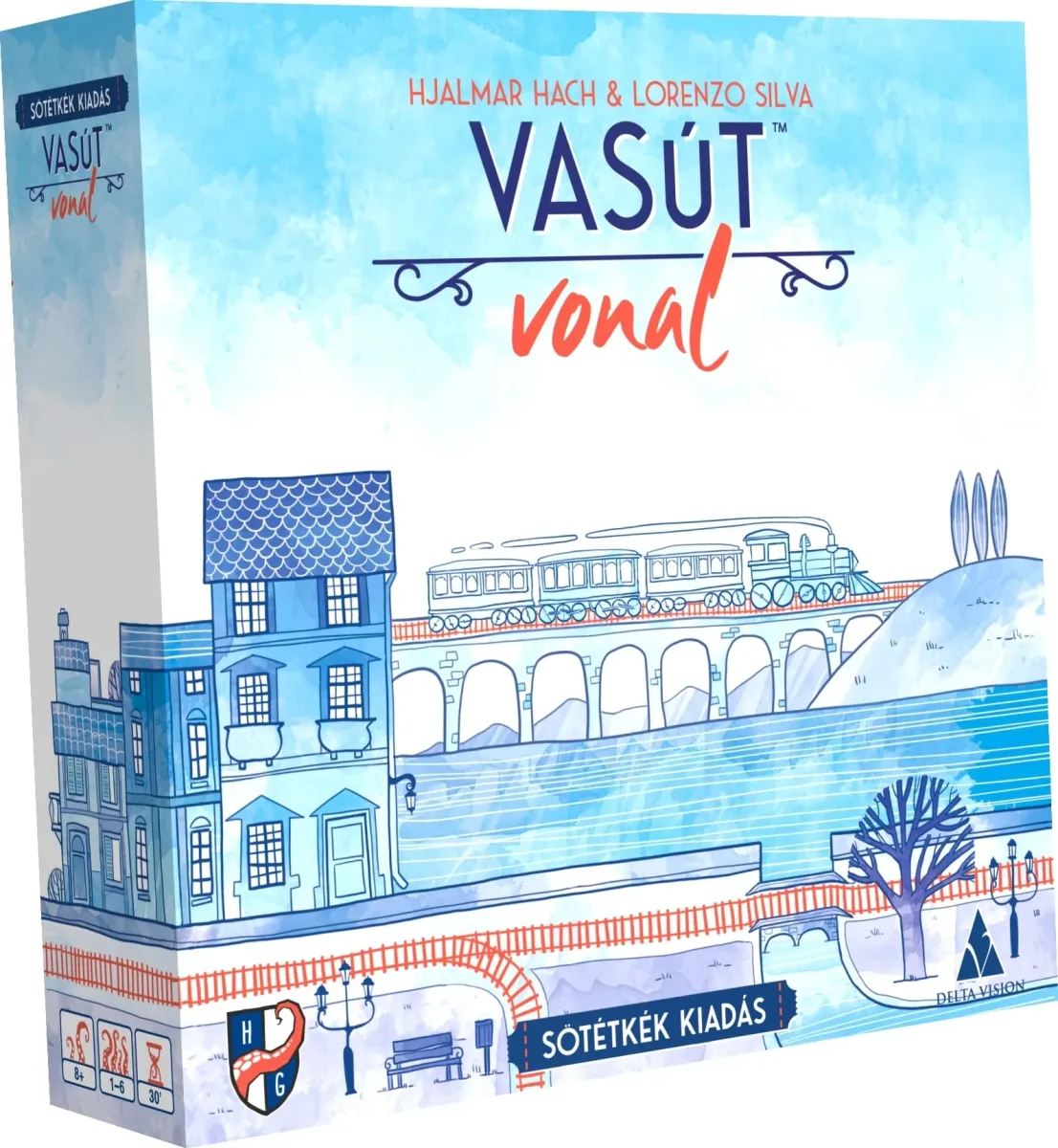 DELTA VISION Vasútvonal társasjáték - sötétkék kiadás