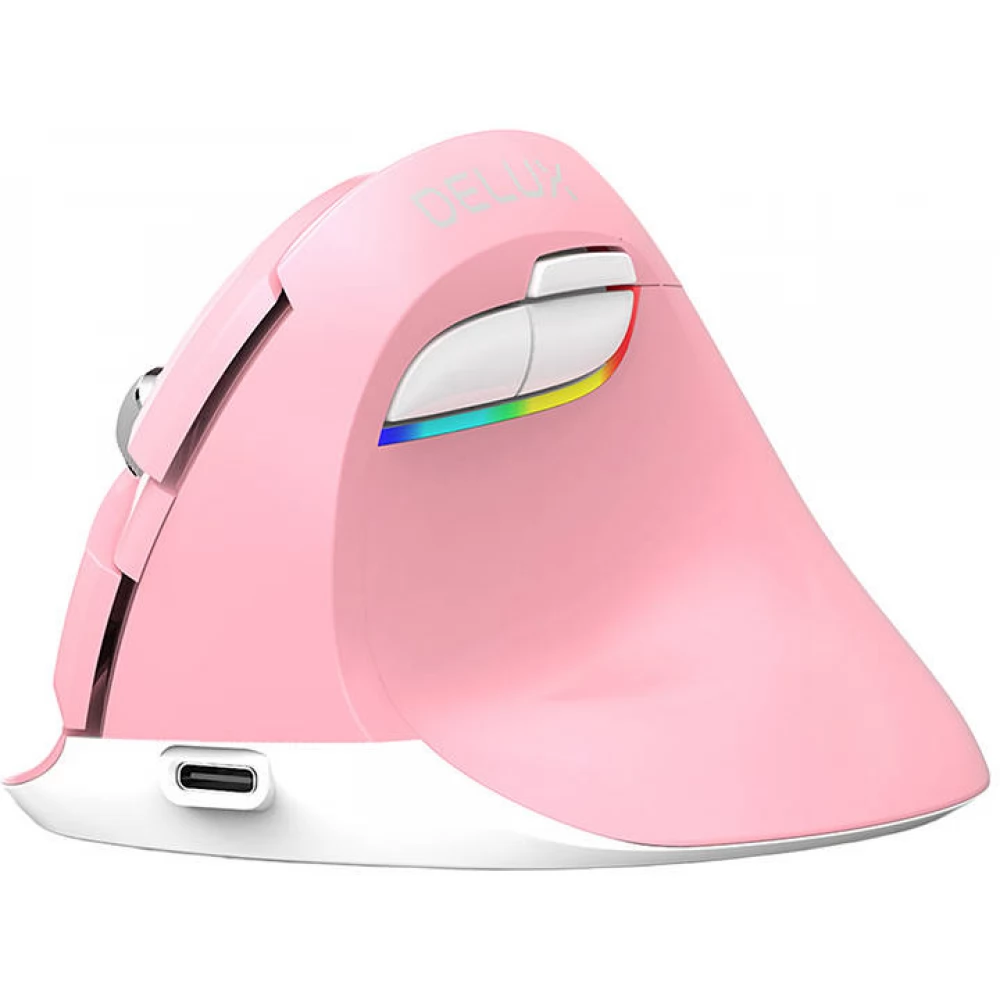DELUX M618 Mini RGB Wireless rózsaszín