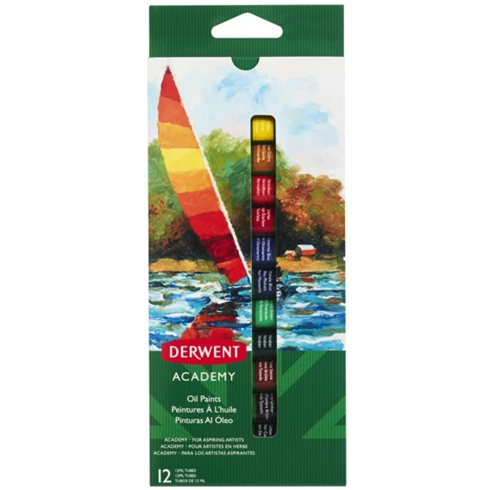 DERWENT Olajfesték 12ml 12 db