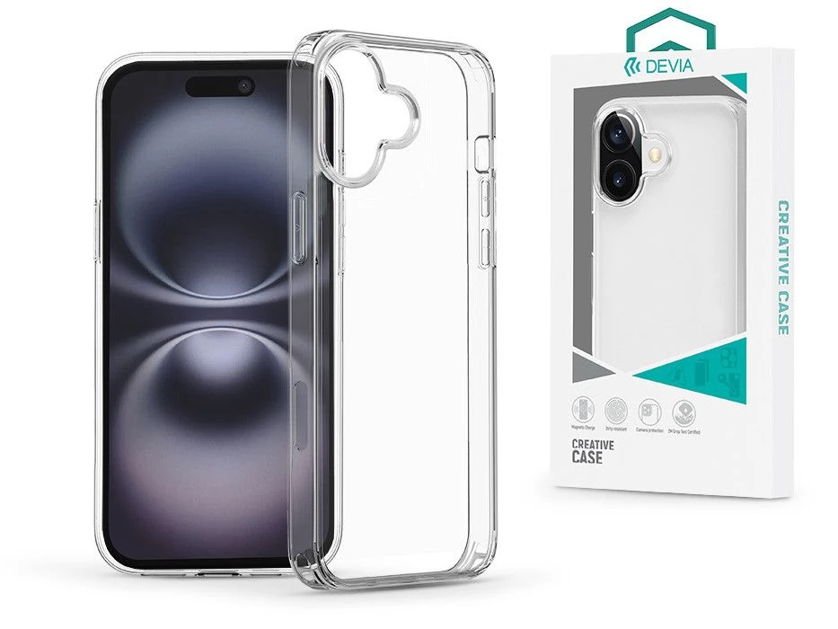 DEVIA Naked hátlap iPhone 16 Plus átlátszó