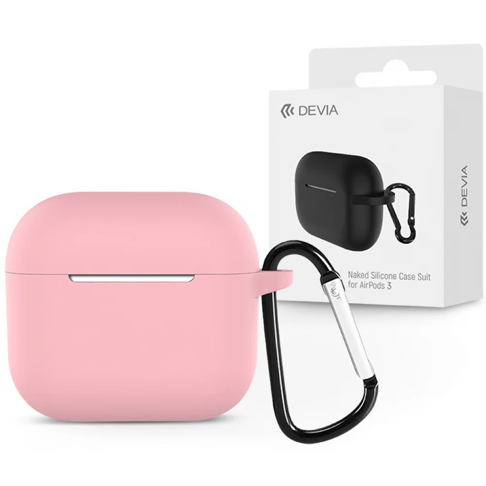DEVIA Naked Silicone AirPods3 tok rózsaszín