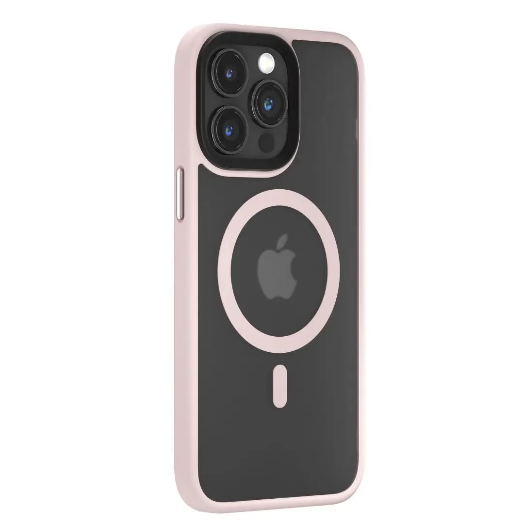 DEVIA Pino MagSafe hátlaptok iPhone 16 Pro Max rózsaszín