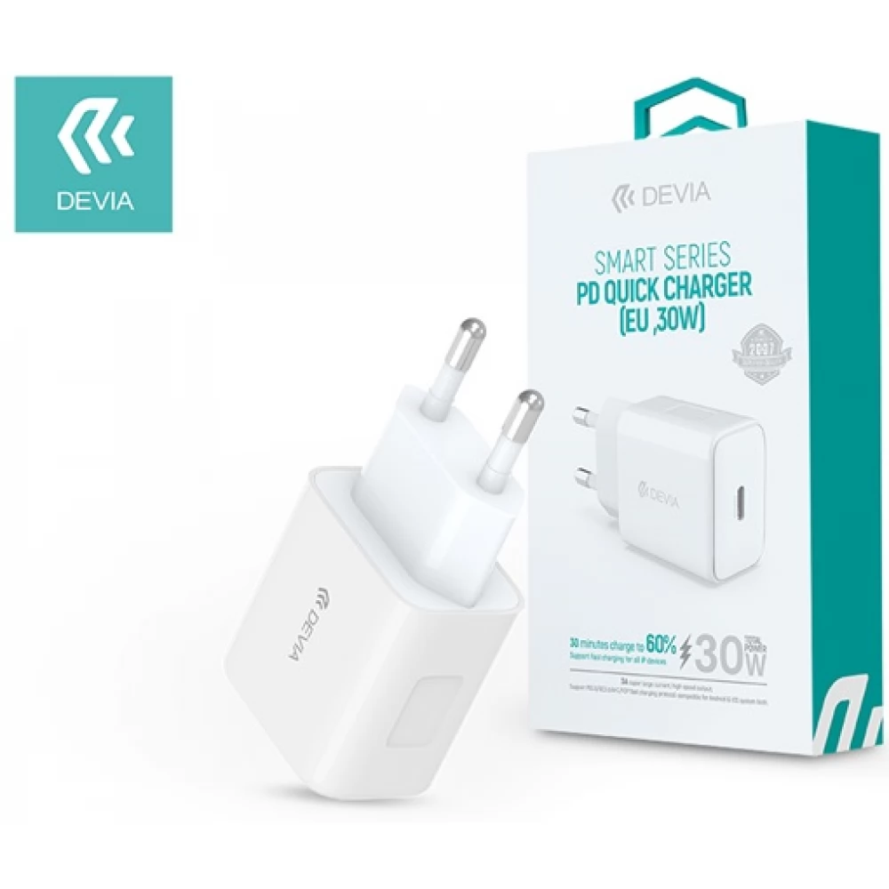 DEVIA Smart Series PD3.0 Quick Charger 30W fehér