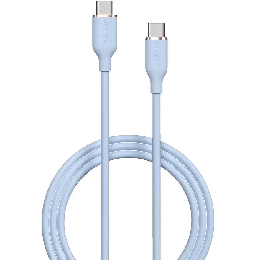 DEVIA USB 2.0 Type C Összekötő Kék 1.2m ---