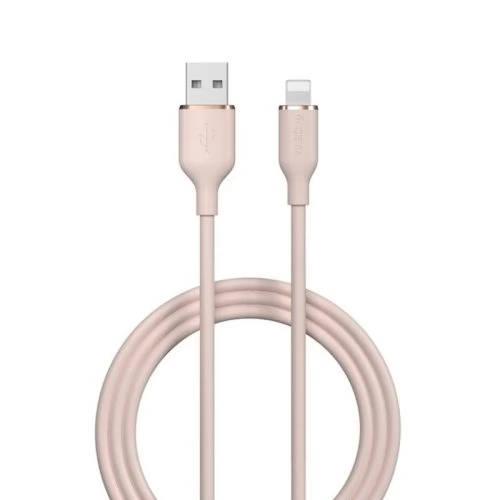 DEVIA USB Lightning Töltő/adat Rózsaszín 1.2m