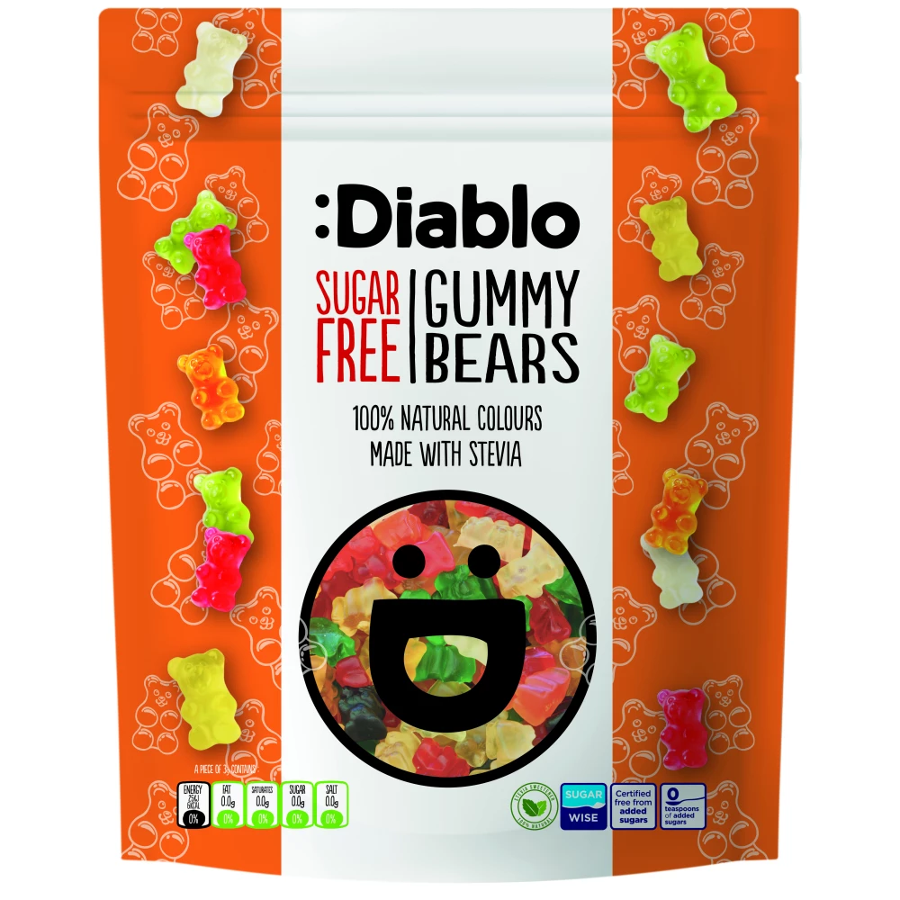 Diablo cukormentes gumimaci cukorkák édesítőszerrel 75g