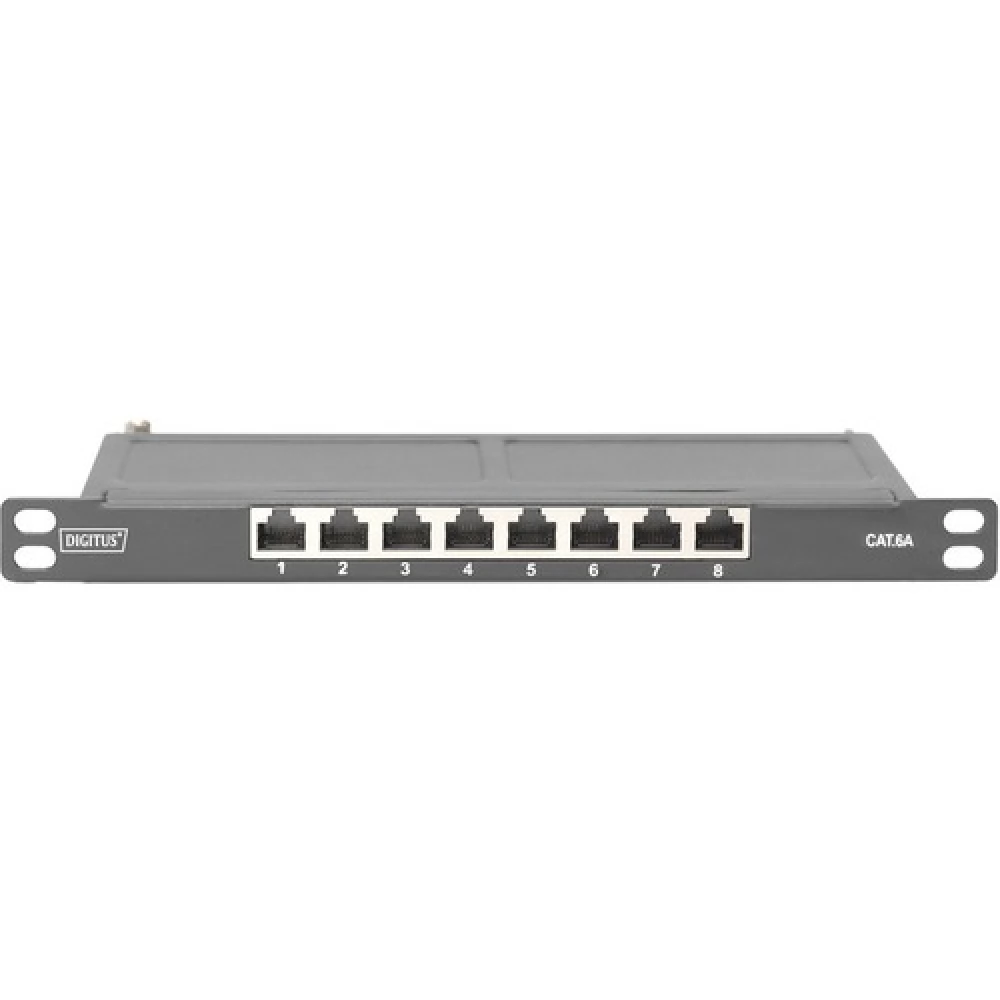 DIGITUS 1U 10" 8 Port Cat6 Patch Panel DN-91608S-SL-EA