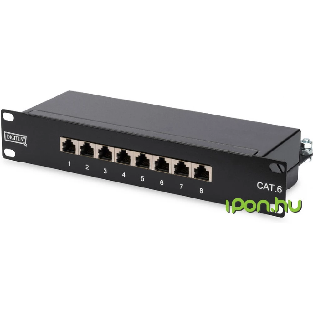 DIGITUS 1U 10" 8 Port Cat6 Patch Panel DN-91608S