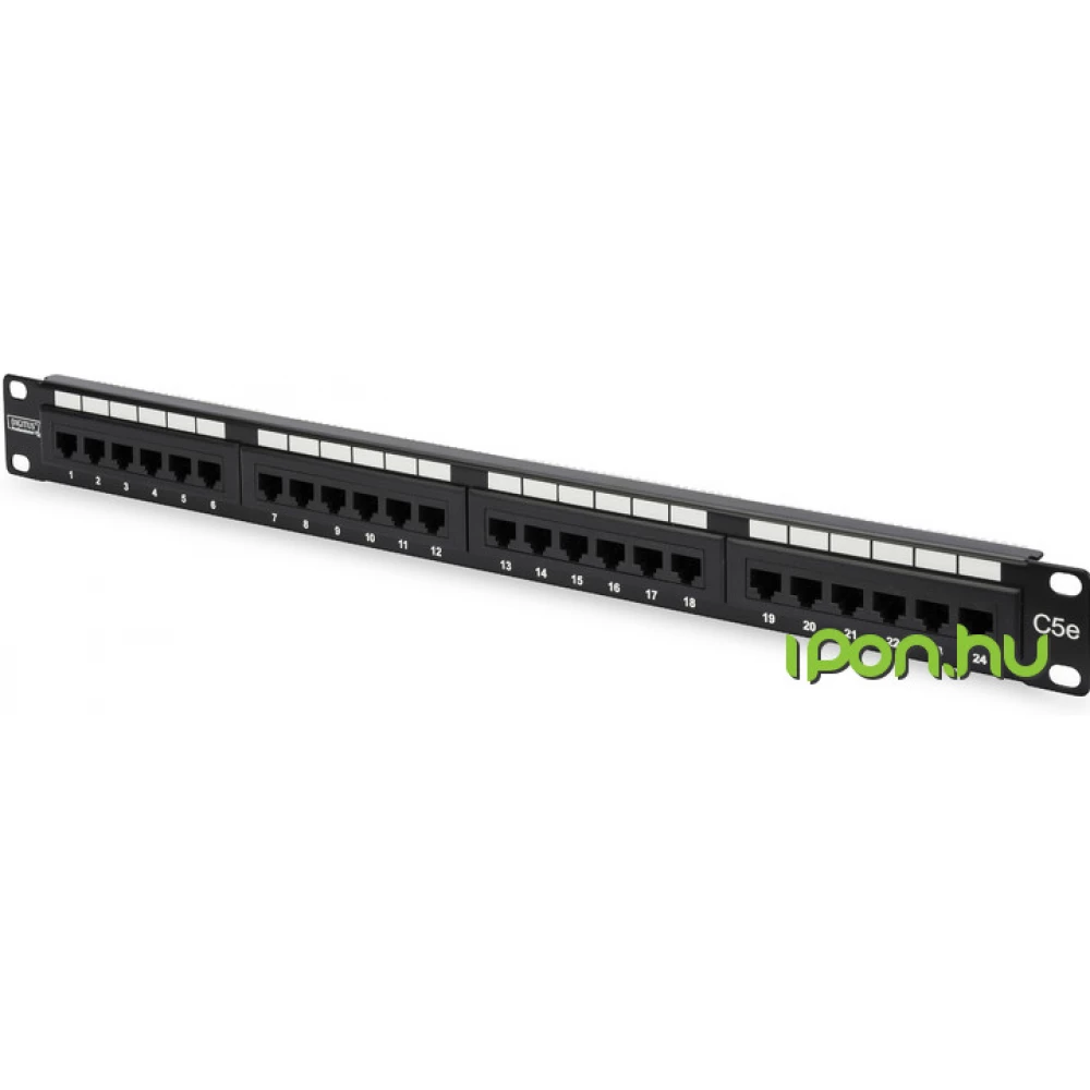 DIGITUS 1U 19" 24 Port Cat5e Patch Panel DN-91524U