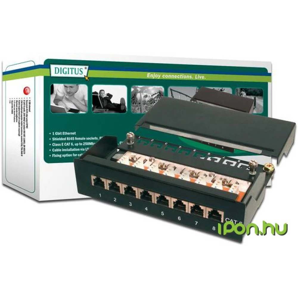 DIGITUS Desktop CAT 6 Class E Patch Panel shielded DN-91608SD