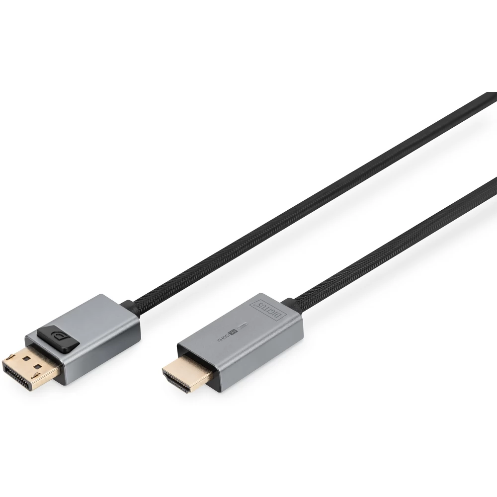 DIGITUS DisplayPort 1.2/1.2a HDMI 2.0 Átalakító Fekete 1.8m DB-340202-018-S