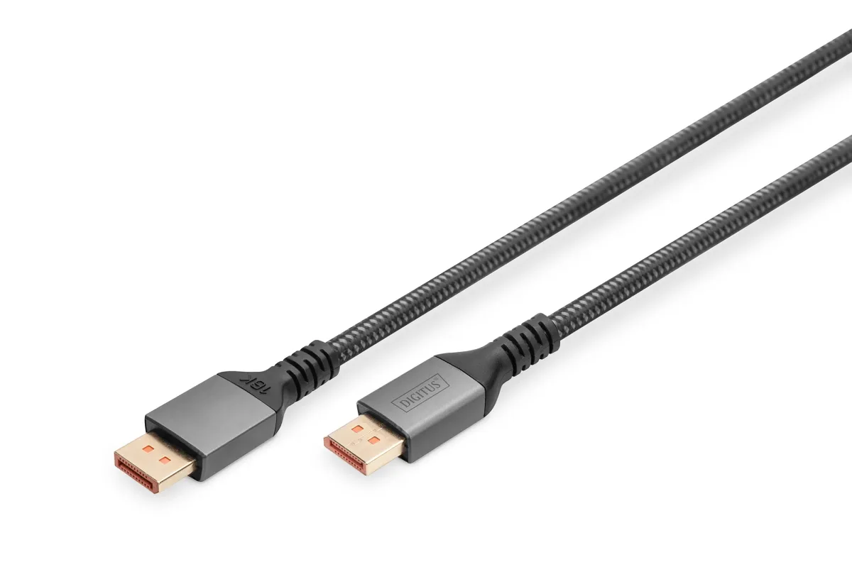 DIGITUS DisplayPort 2.1 Összekötő Fekete 1m DB-340111-010-S