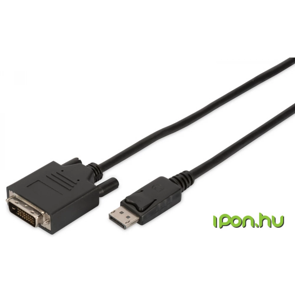 DIGITUS DisplayPort DVI-D Átalakító Fekete 2m DB-340301-020-S
