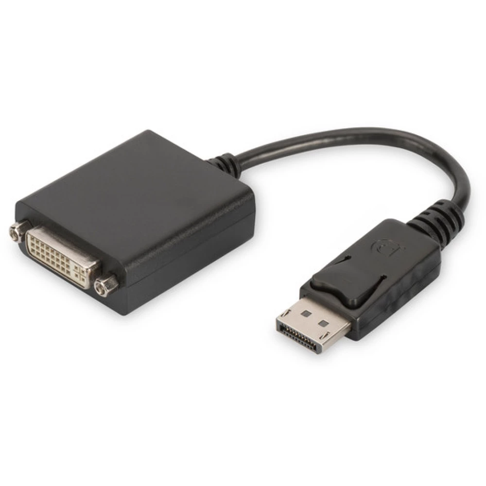 DIGITUS DisplayPort DVI-I Átalakító Fekete 15cm DB-340409-001-S
