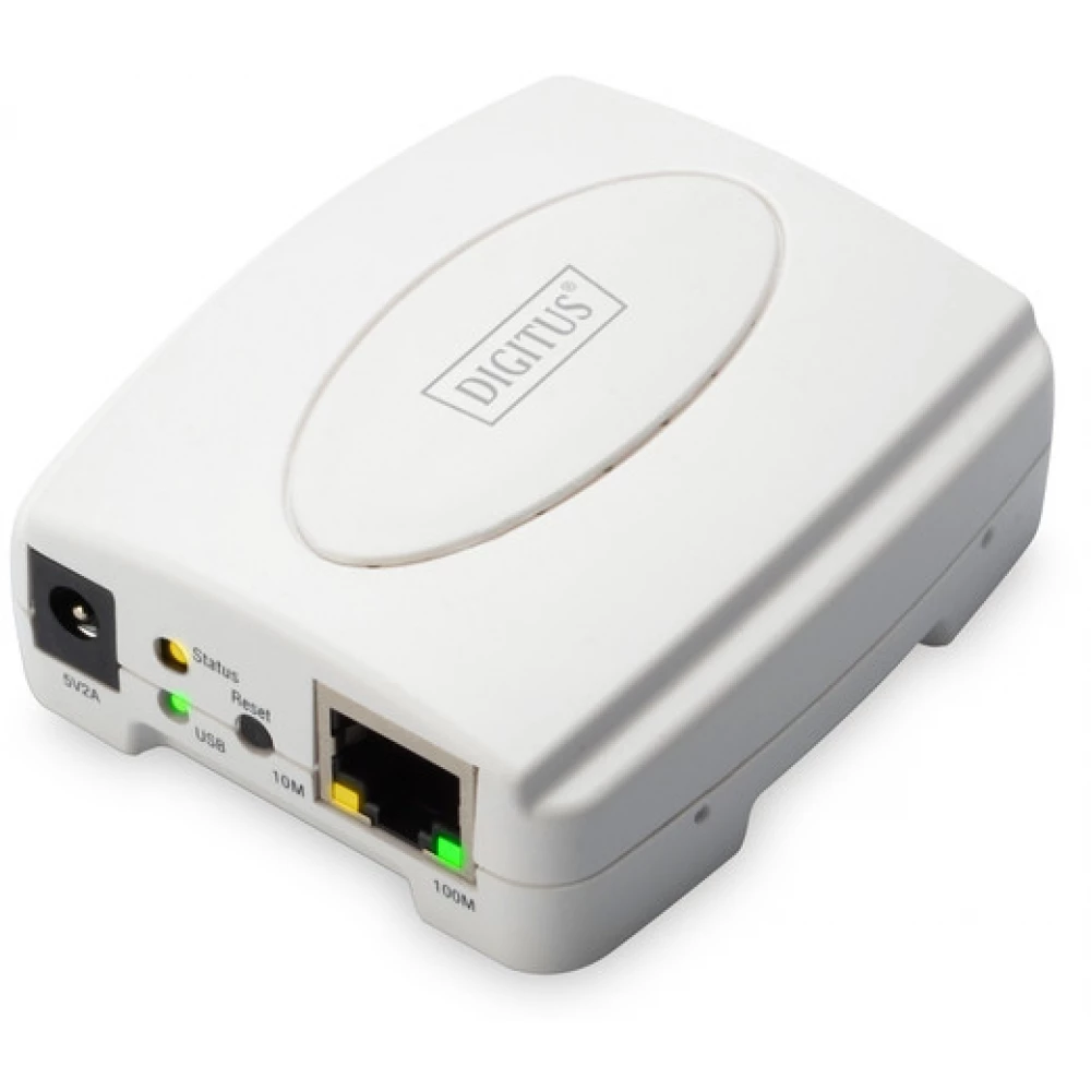 DIGITUS DN-13003-2 Fast Ethernet Print Server USB 2.0