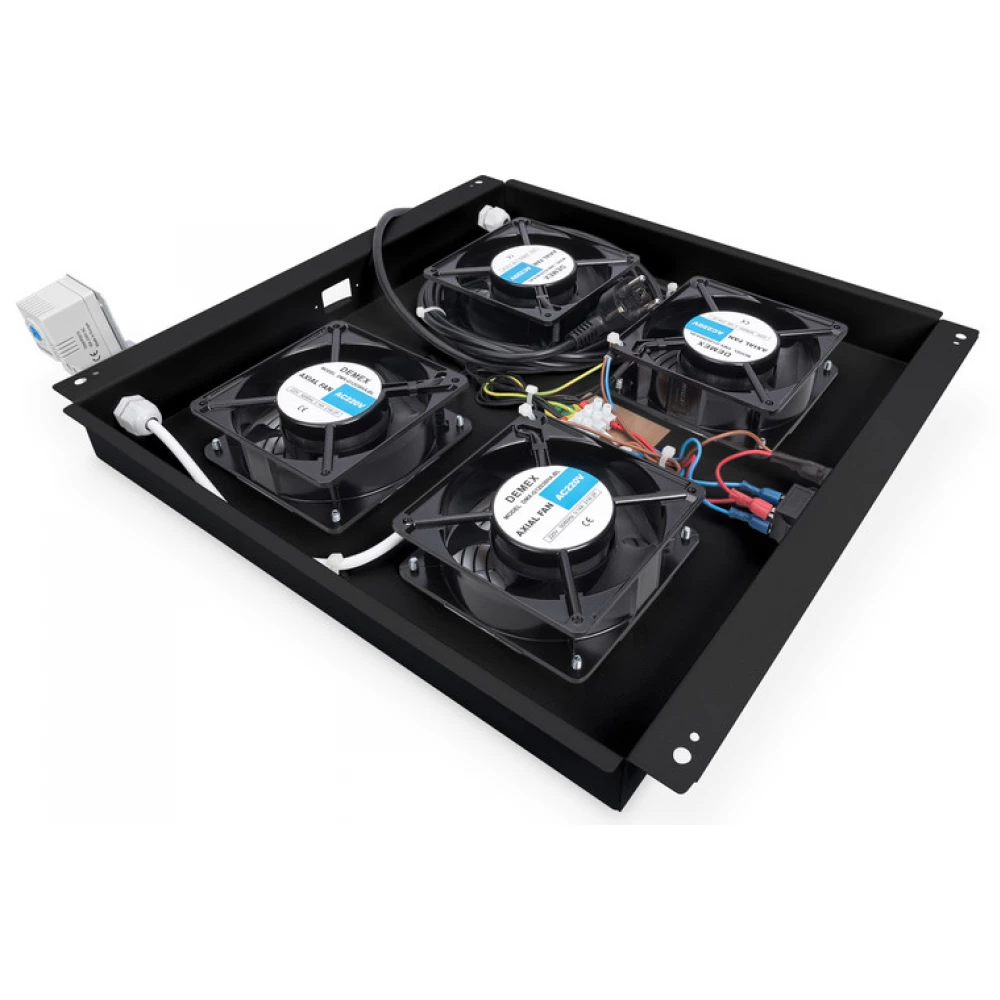 DIGITUS DN-19 FAN-4-B-N Roof Cooling Unit for Unique Network Cabinets & Dynamic Basic Network