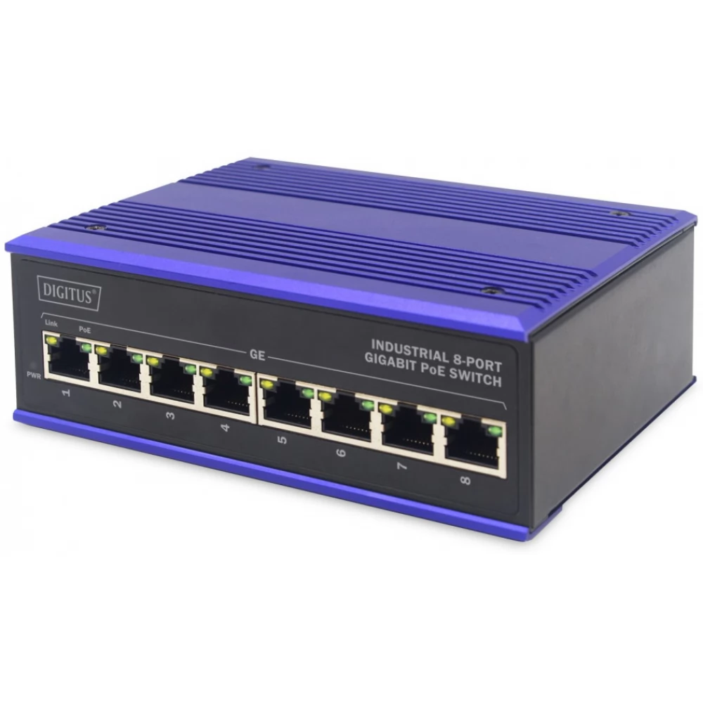 DIGITUS DN-651121 8-port ipari switch