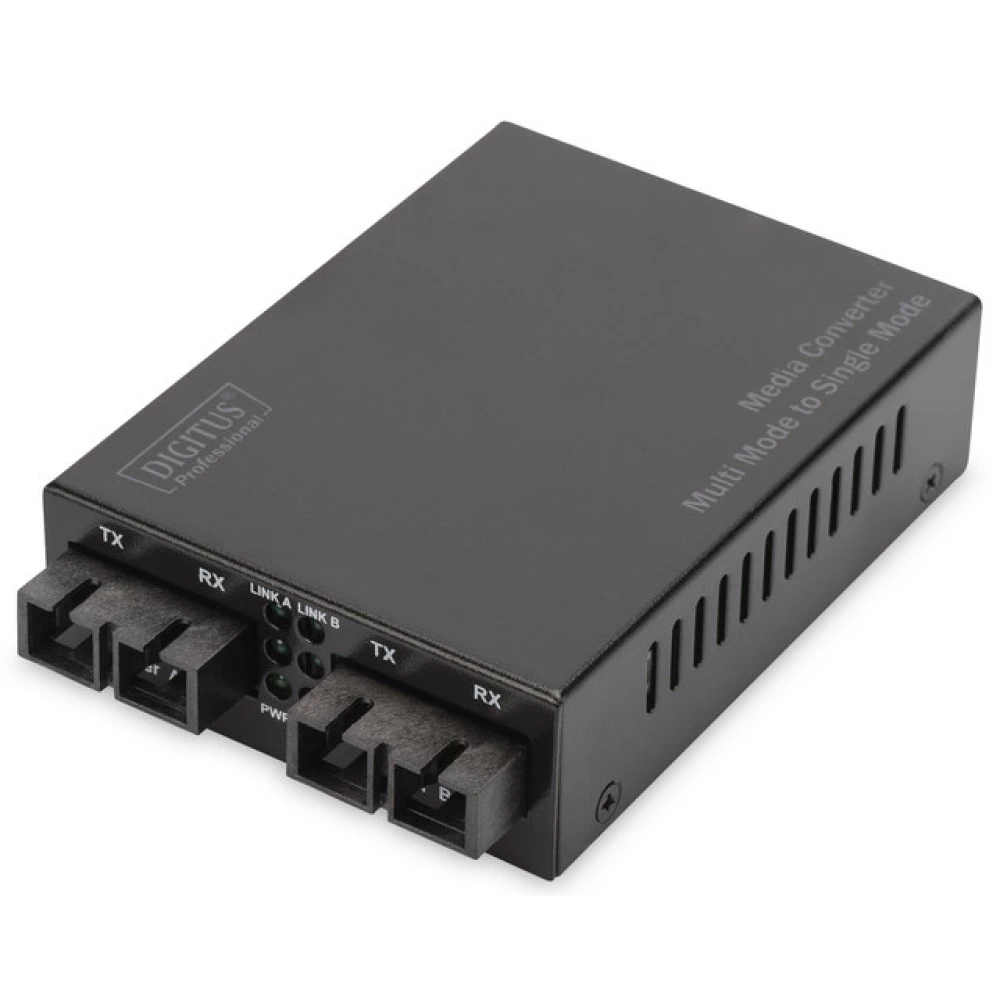 DIGITUS DN-82024 Fast Ethernet Multimode/Singlemode Media Converter SC/SC