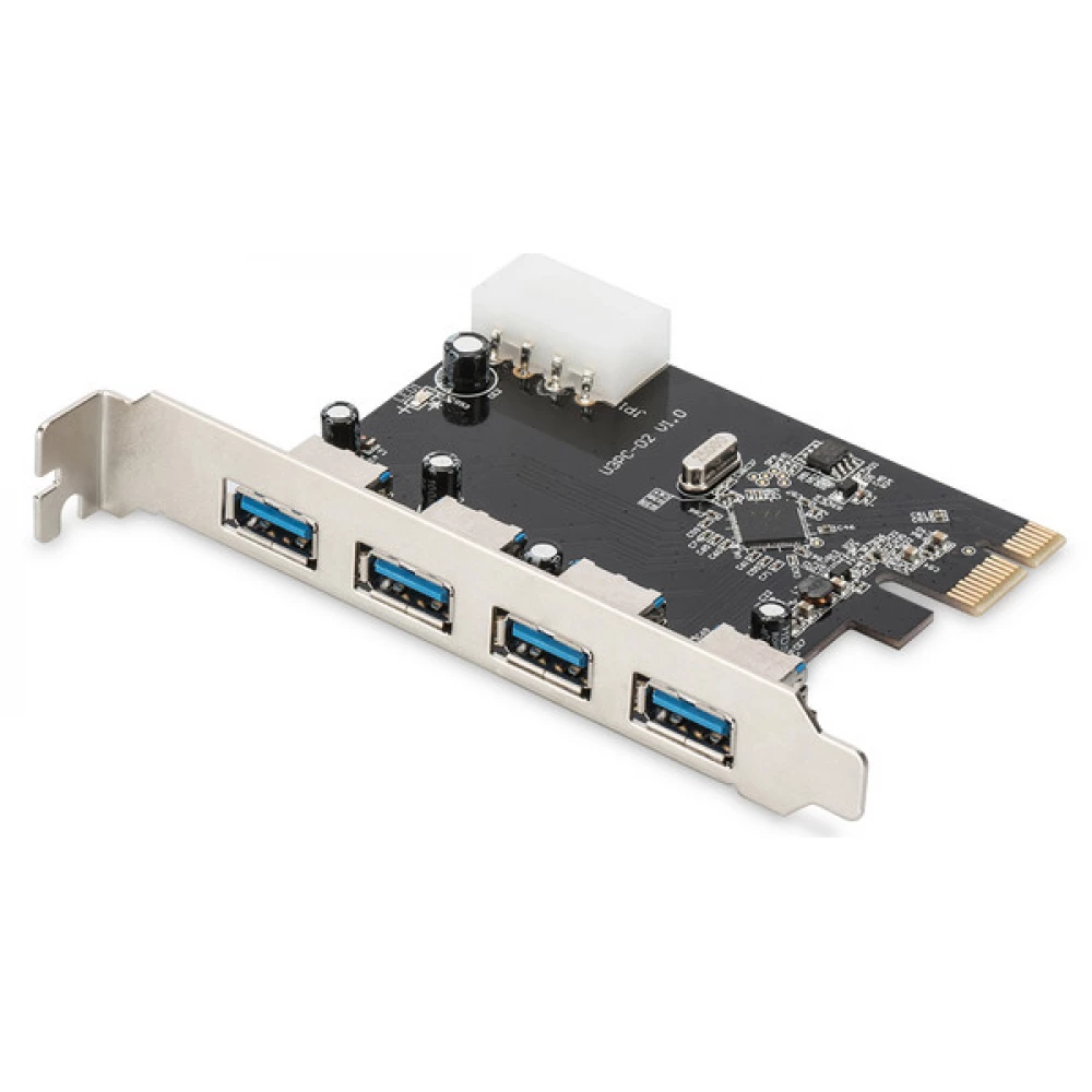 DIGITUS DS-30221-1 4-Port USB 3.0 PCI Express Add-on Card